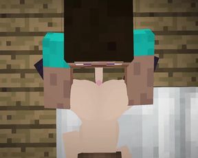 Minecraft Girl Takes It From Behind