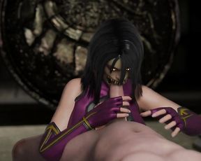 Mileena's crazy Blowjob